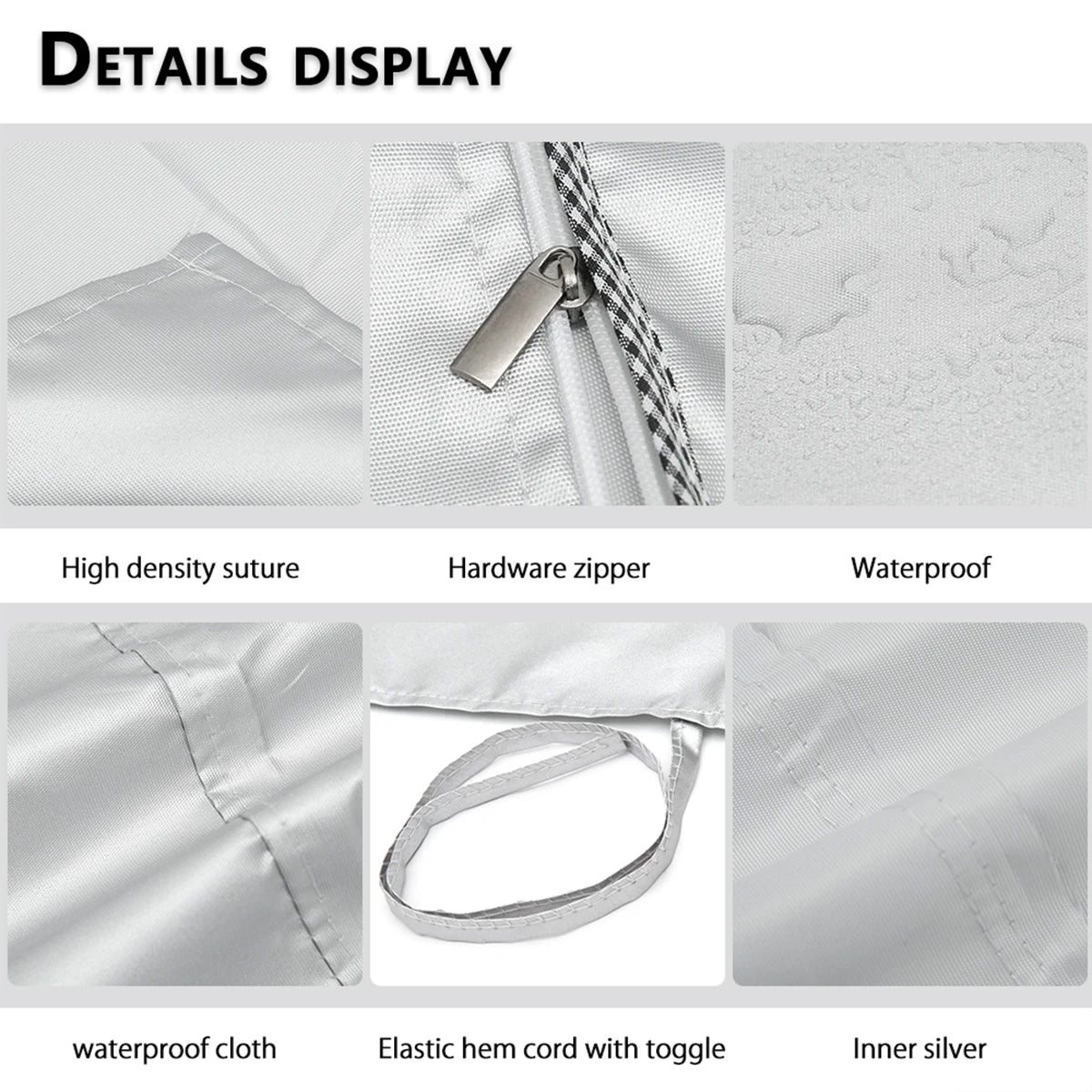 1PC Waterproof Dustproof sun protection dryer Cover Household Protective cover Washing machine cover Laundry Silver Coated Cover