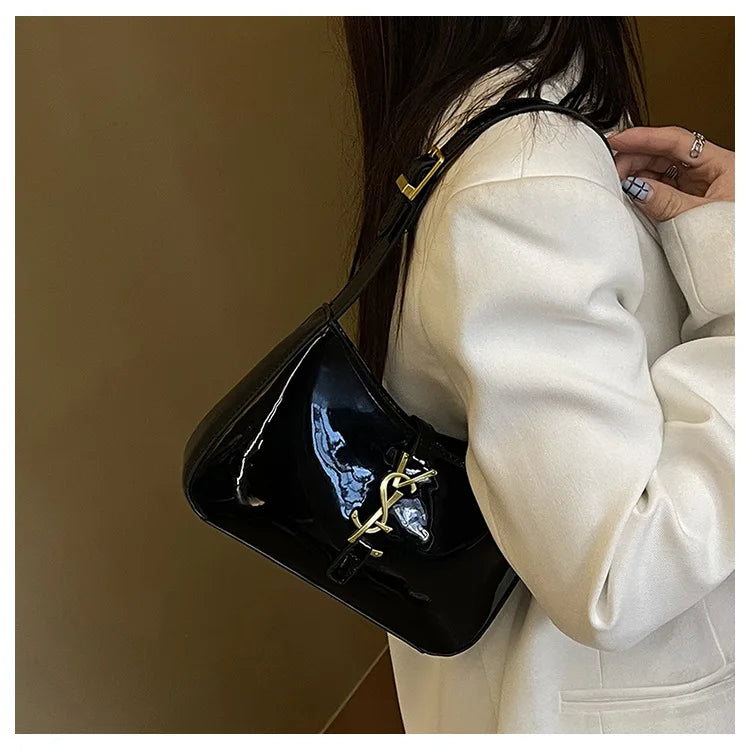 2025 Y2K Underarm Bag for Women, Luxe Boho Shoulder Purse w/Detachable Strap Anti-Theft Lightweight Commuter