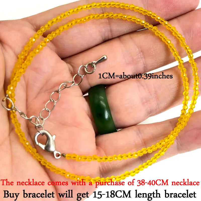 2-3mm Natural Stone Beaded Necklace Handmade Mini Tourmaline lapis crystal Energy Healing Female Bracelet for Women Jewelry Gift