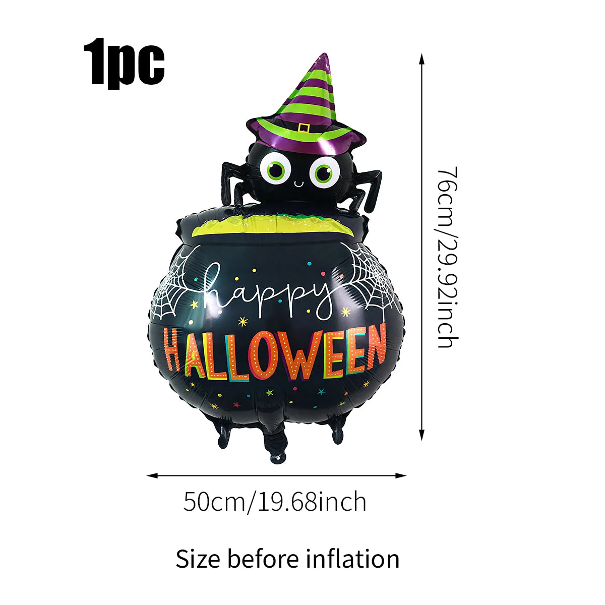 Halloween foil balloons, pumpkin skull witch balloons, happy halloween decorations, witch horror party, trick or treat party