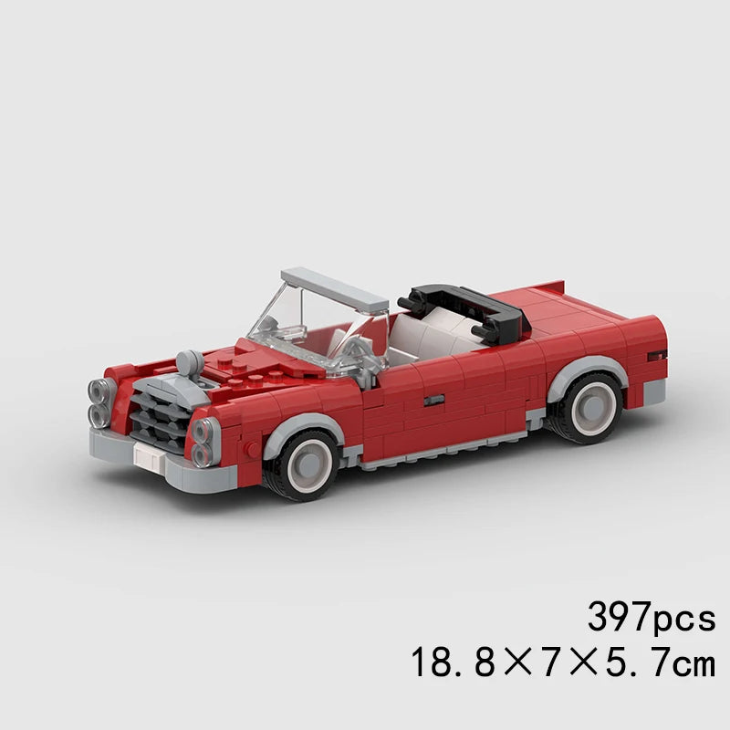 MOC Car Speed R34 488 Pickup R32 Racing Vehicle Model Building Block Super Race brick Christmas Gift City Technical rally sport