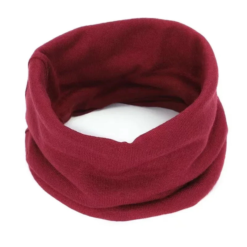 New Cashmere Winter Scarf for Baby Boys Girls Kids Knitted Scarves Unisex Elastic Mufflers Children Autumn Crochet Baby Scarf