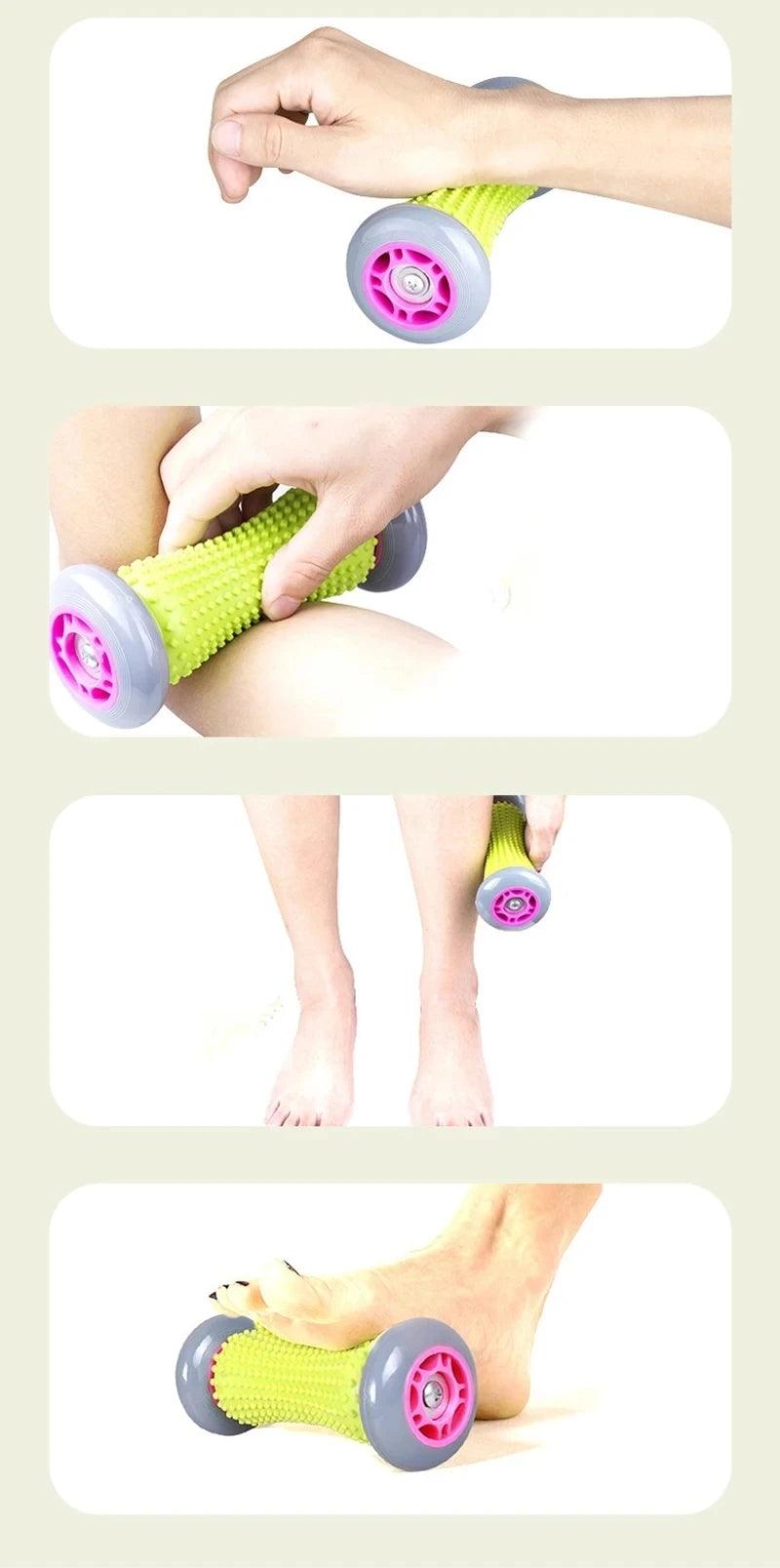 Portable Manual Foot Roller Massage For Back Leg Hand Arm Back Foot Massage Equiment