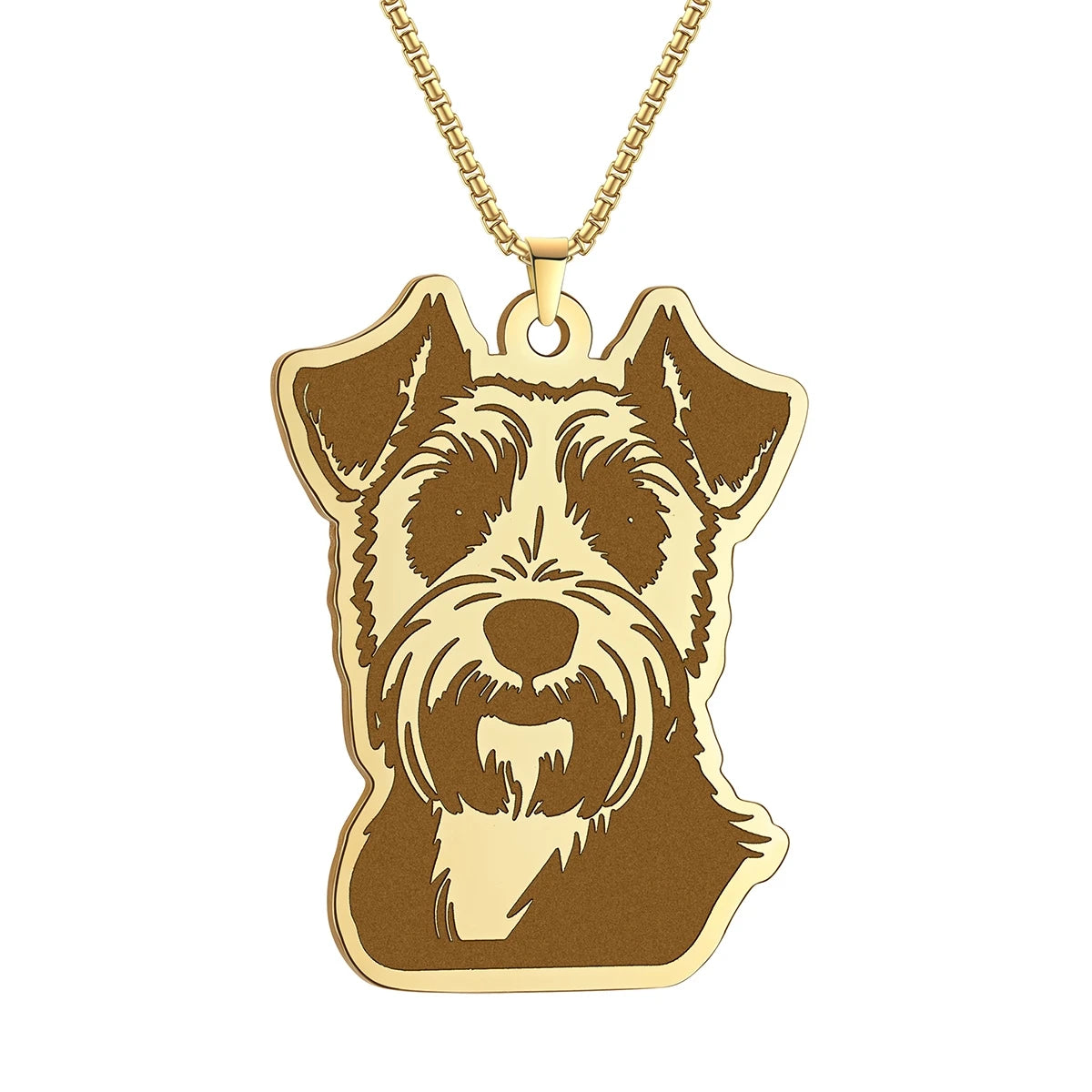 Kinitial Cute Dog Puppy Pendant Necklace For Women Men Stainless Steel Charm Necklace Wholesale Christmas Gift Jewelry