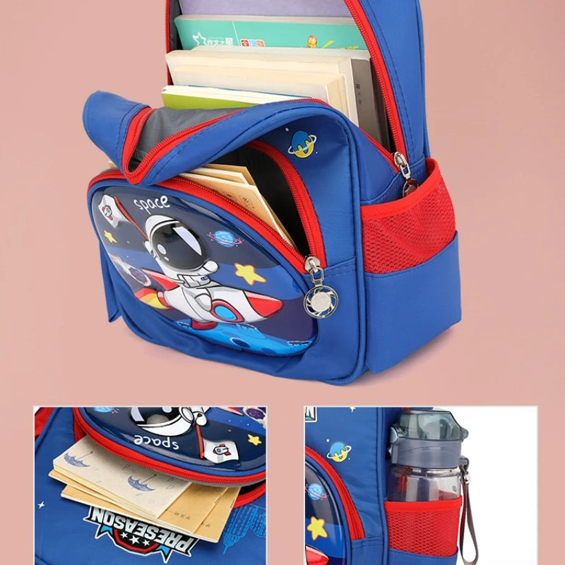 Spider Children's Backpack SpiderMan Boy Schoolbag Kindergarten Children's Double Backpack Halloween Christmas Gift