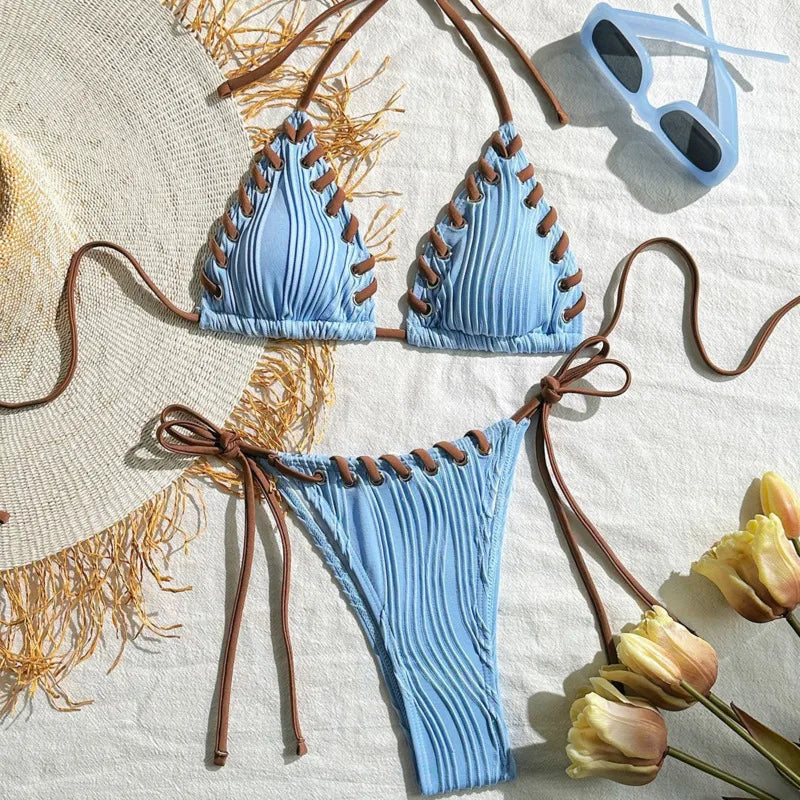 New Sexy Bikinis 2025 Swimsuits Women's Swimwear Push Up Female Beach Swim Wear Bathing Suits Brazilian Bikini Set Pool Bather