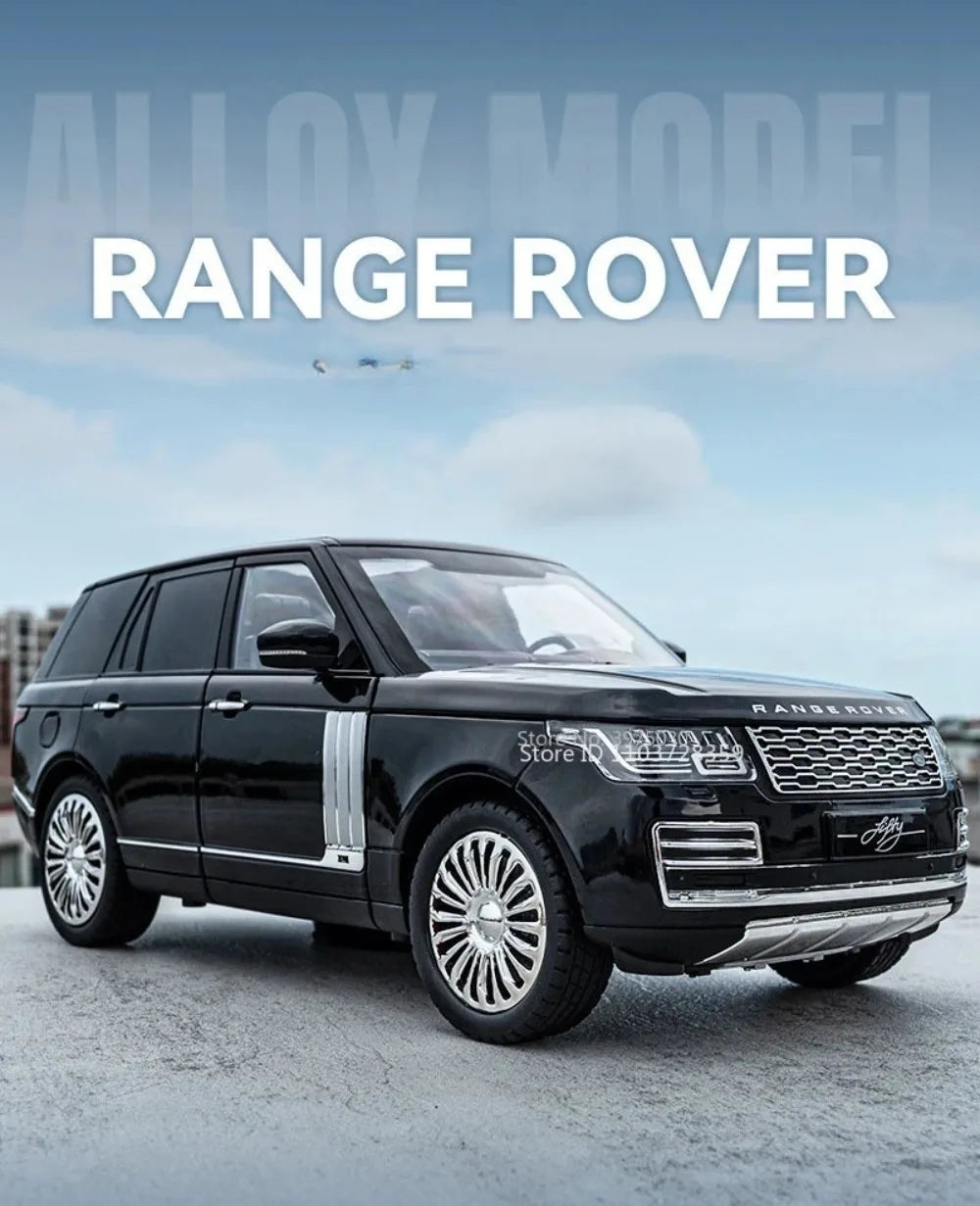 1:18 RS7 Range Rover Alloy Car Model Diecast Toy Sound Light 6 Doors Opened Shock Absorption Miniature Vehice Kid Christmas Gift