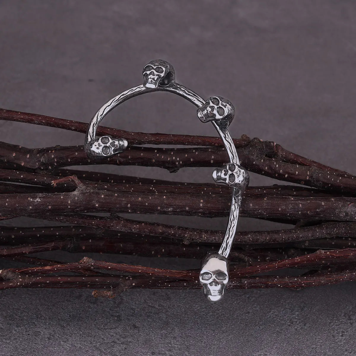 Gothic Women Pensonality Skull Clip Earring Wedding Masquerade Elf Ear Jewelry Girls Non-piercing Cuff Earring Gift