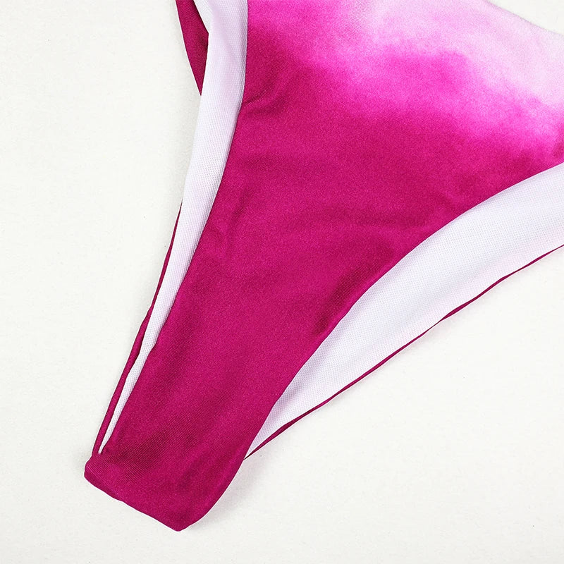 Sexy Micro Bikinis 2025 Women Halter Brazilian Bikini Set Female Pleated Swimsuit New Triangle Swimwear Beach Wear Bathing Suit