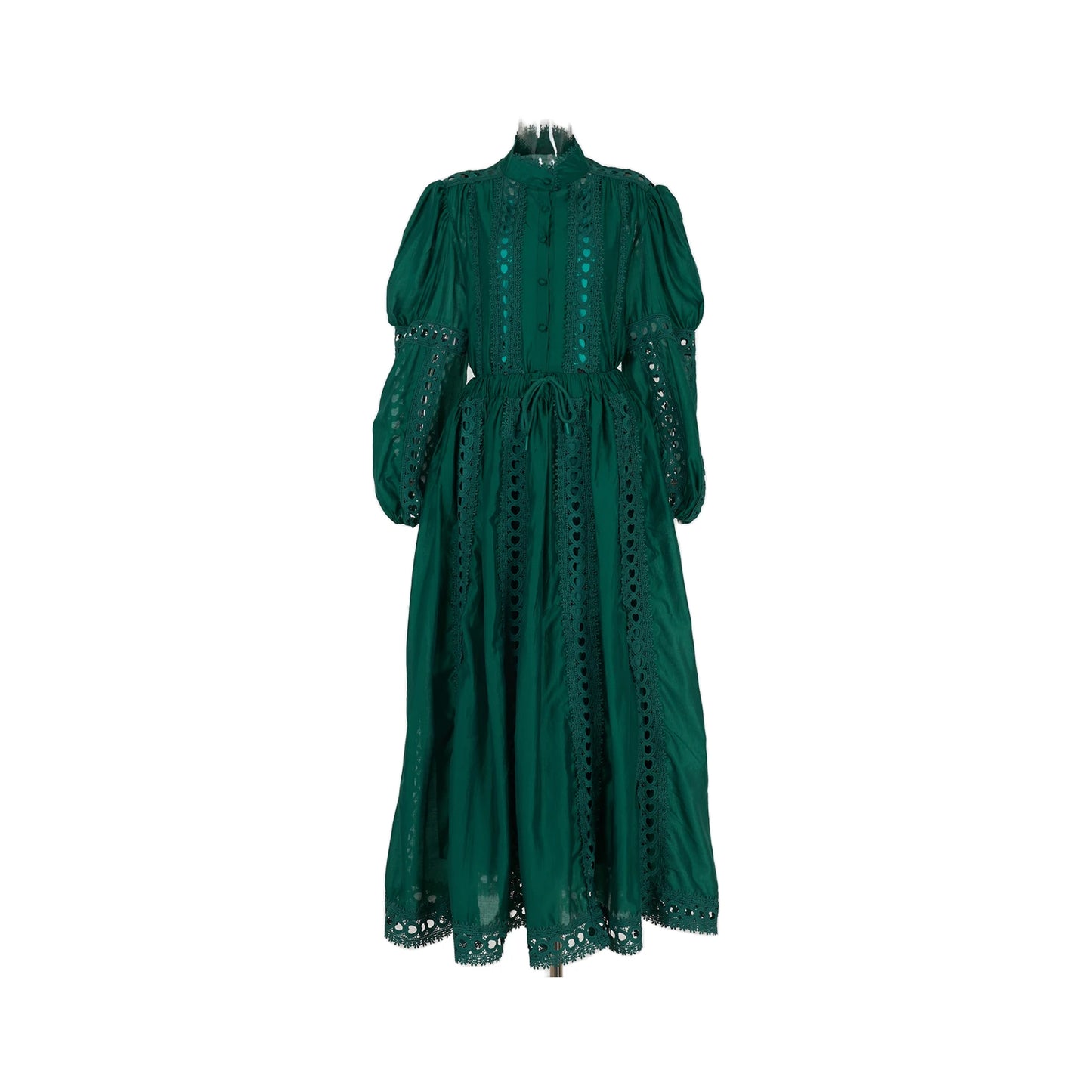 Elegant Embroidery Long Dress 2 Piece Set Women Summer Autumn Hollow Out Crochet Shirts Elastic Waist Long Maxi Skirt Suits