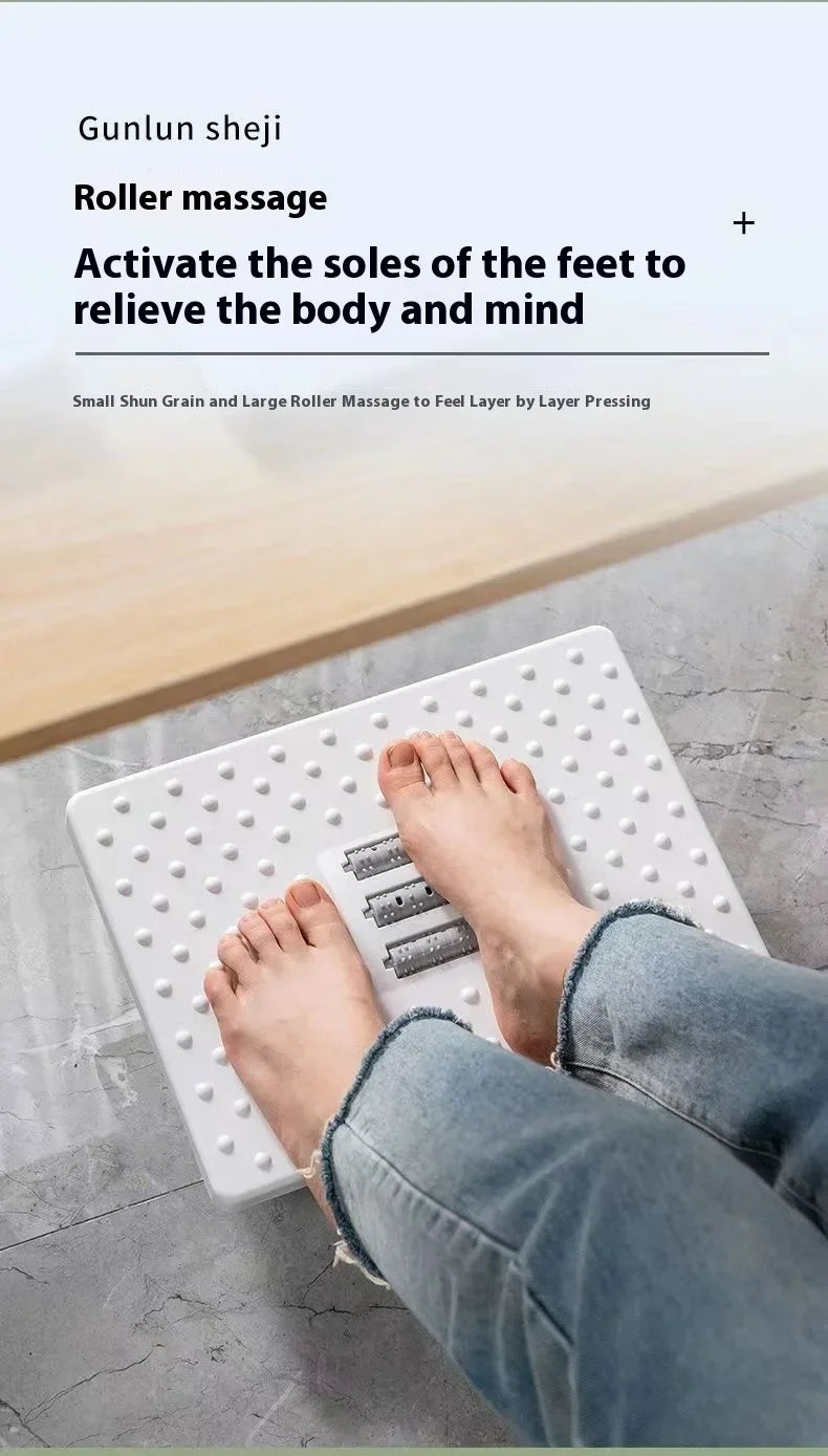 Portability Foot Rest Under Desk Footrest Ergonomic Foot Stool With Massage Rollers Foot Rest Foot Massage Footstool Shake