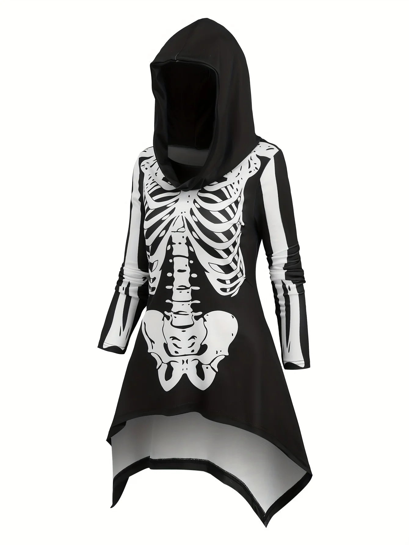 European and American fashion Halloween featured Gothic skull print hoodies and interesting clothing trousers women's suits.