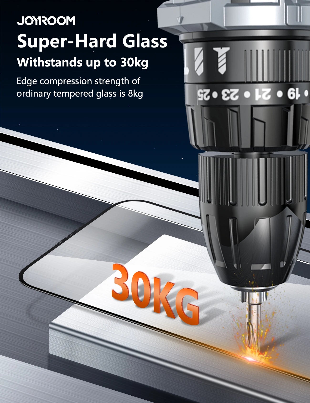 Joyroom 1/2/3pcs HD Anti-Blue Light Glass for iPhone 17 Pro Max Screen Protector Full Screen Eye Protection Tempered Glass