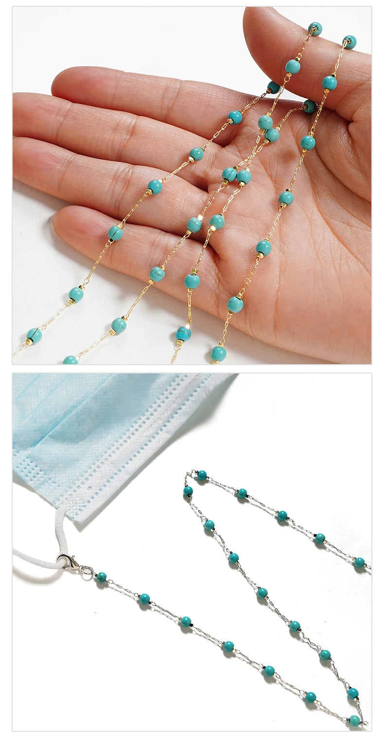 Fashion  Sunglasses Chains for Women Metal Charms Eyeglasses Lanyard Necklace Glasses Holder Strap Cord Eyewear Retainer