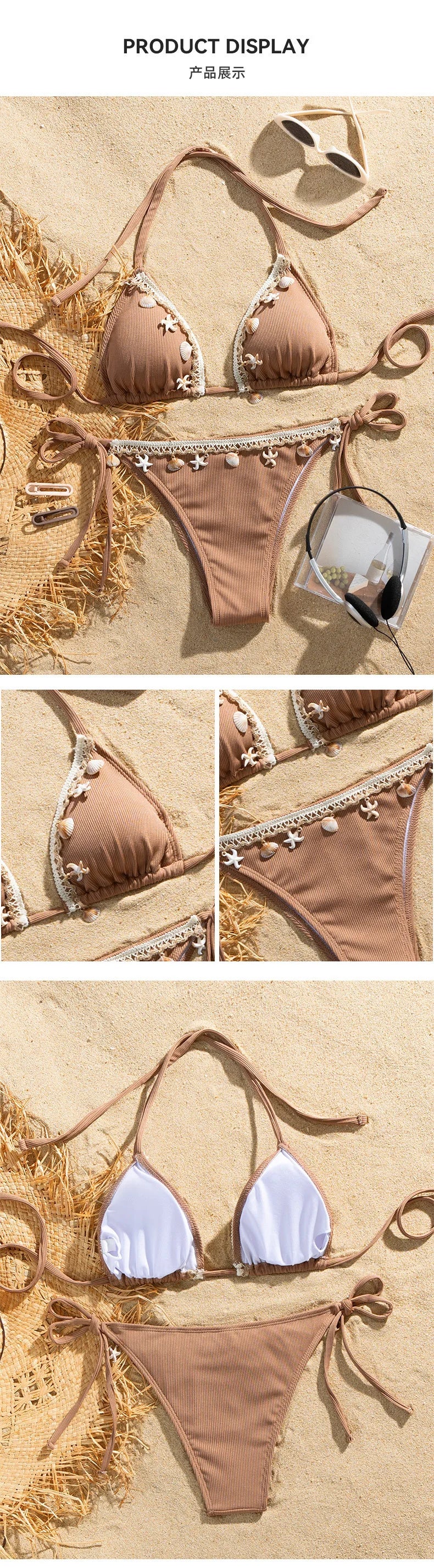 Wine Red Sexy Bikinis Female Swimsuits Women's Swimwear Push Up Swim Wear Bathing Suits Brazilian Bikini Set Beach Pool Bather
