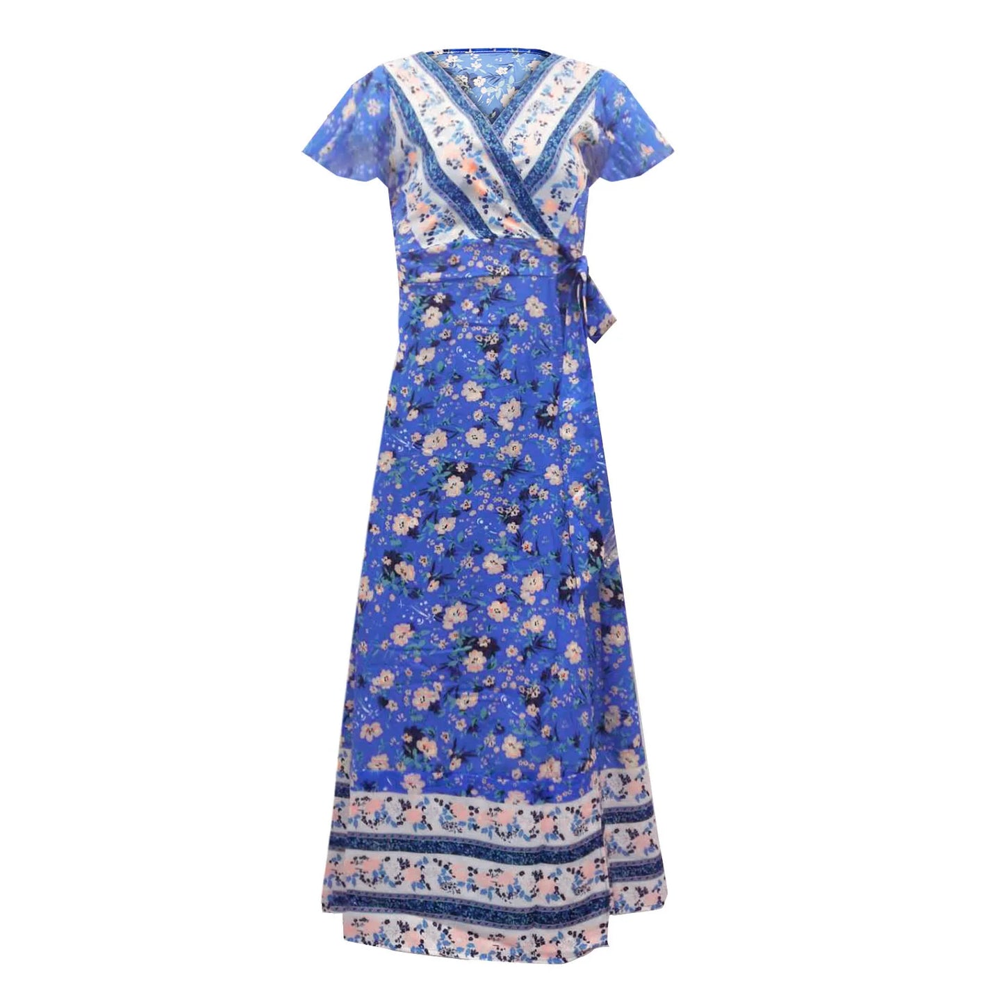 2024 Summer Leisure Hot Sale Holiday Printed Dress Sexy Long Dress Women's Wear