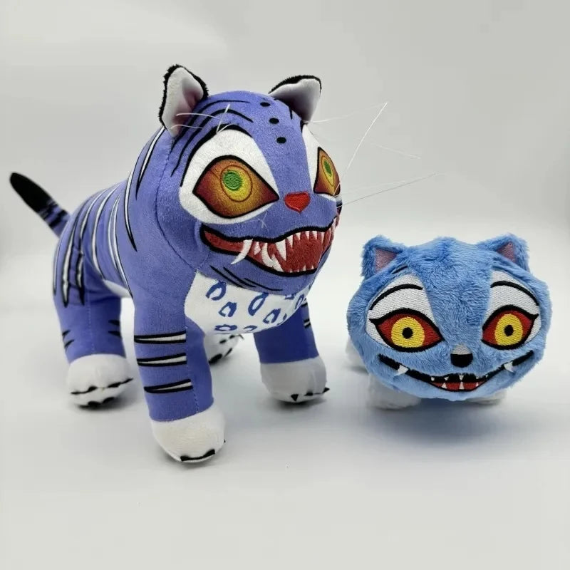 25cm Cute Kpop Demon Hunters Plush Doll Celebrity Fans Blue Tiger Doll Tv Themed Plush Toys Sofa Car Decoration Christmas Gift