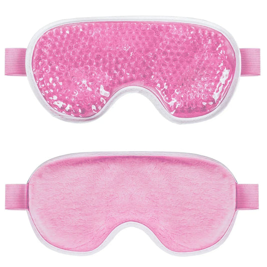 PVC Eye Mask Cooling Eye Mask Hot Cold Compress Gel Beads Eye Mask for Puffy Eyes Dark Circles Reduce Eyes Dry Sleep Eyes Mask