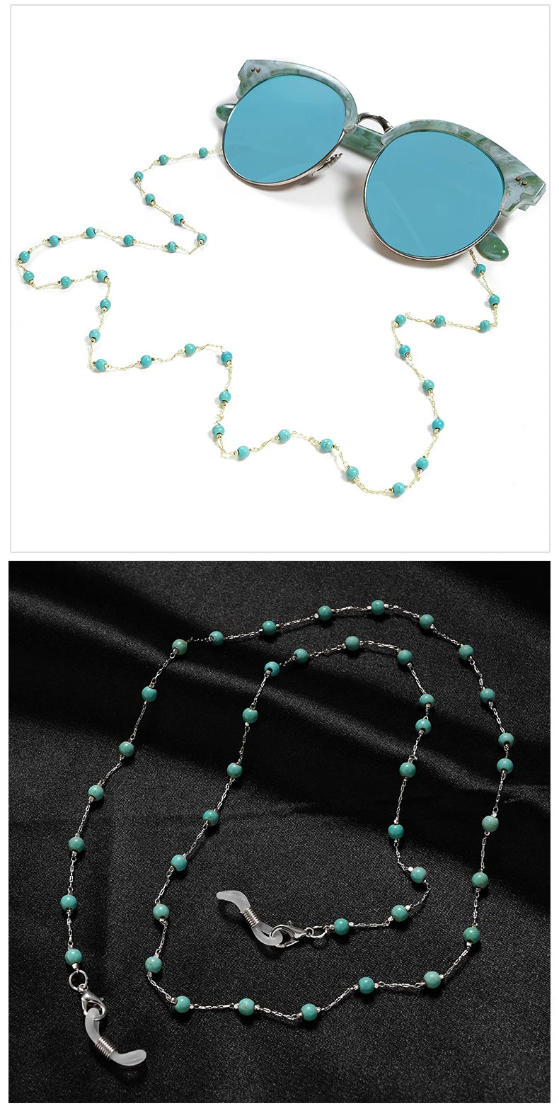 Fashion  Sunglasses Chains for Women Metal Charms Eyeglasses Lanyard Necklace Glasses Holder Strap Cord Eyewear Retainer