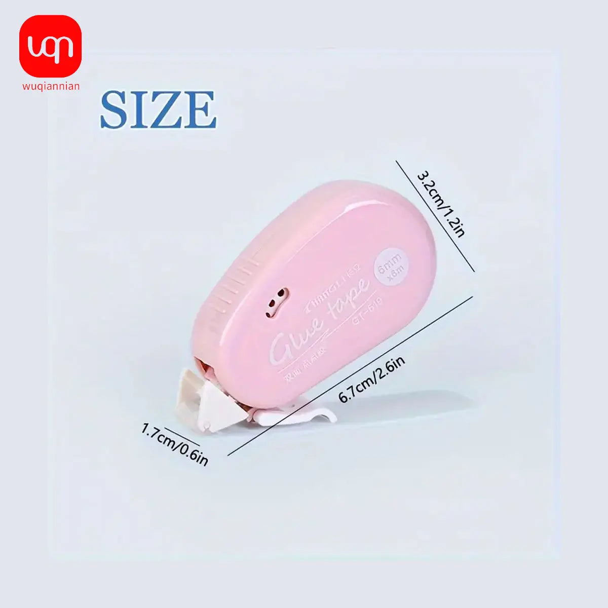 WQN-1PC 6m*6mm Double Sided Adhesive Dots Glue Tape DIY Scrapbooking Collage Photo Album School Stationery Supplies Roller Tape