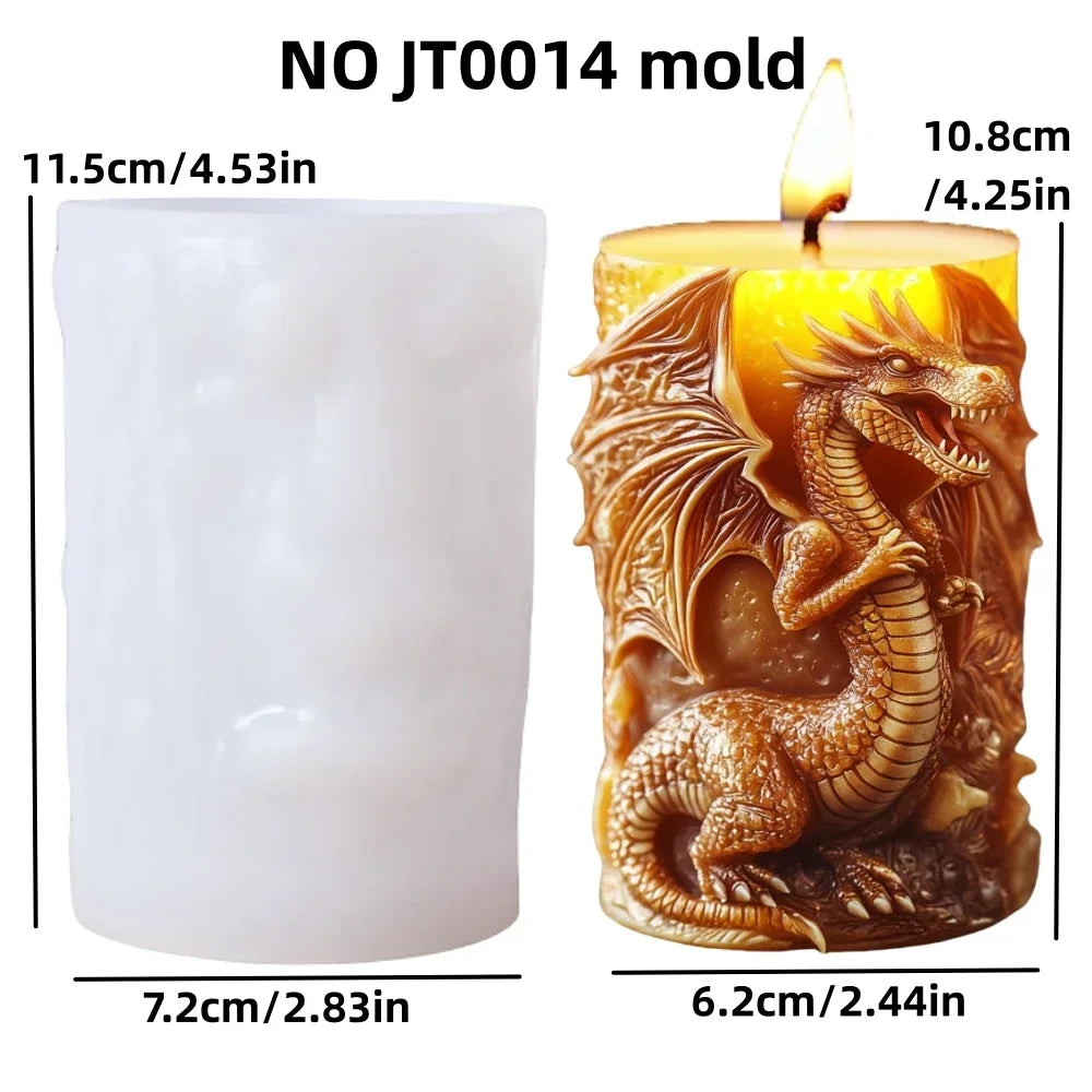 DIY elk relief cylindrical candle silicone mold sika deer flower relief resin mould Forest sika deer gypsum molds Christmas gift