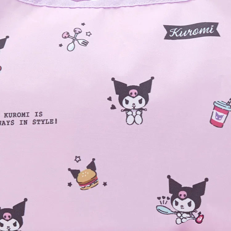 Foldable Hello Kitty Kuromi Melody Cinnamon Cartoon Storage Bag Organizer Folding Large Capacity Shopping Bag Christmas gift