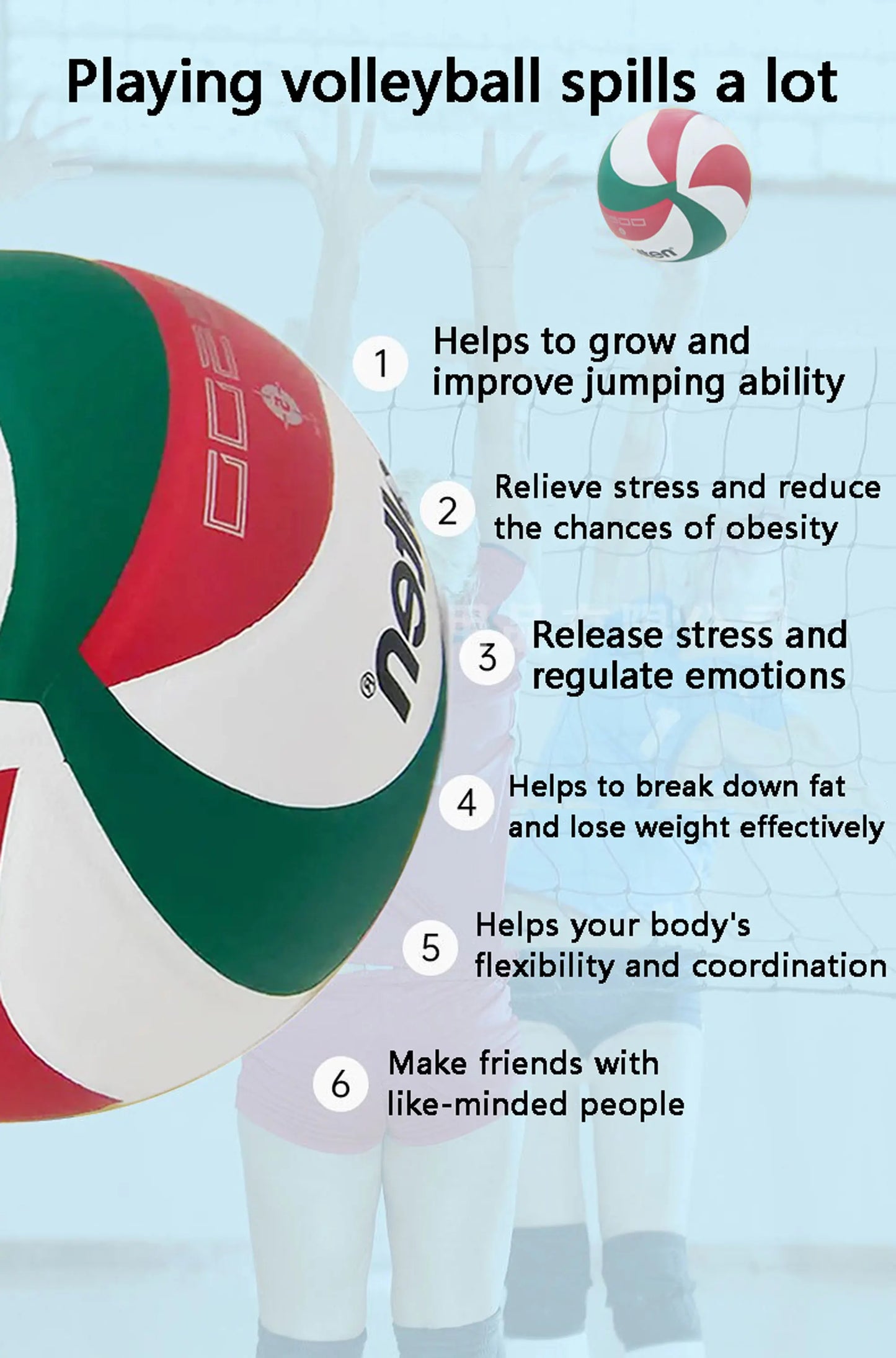 Printing Volleyball ball,Model5500,Size 5, Christmas Gift Volleyball, Outdoor Sports, Training,Optional Pump + Needle + Bag