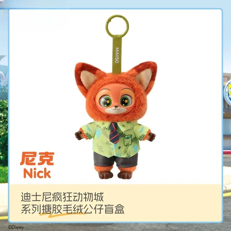 Halloween New Crazy Zootopia Vinyl Series Blind Box Cute Cartoon Character Vinyl Plush Bag Pendant Toy Doll Mystery Box Gift