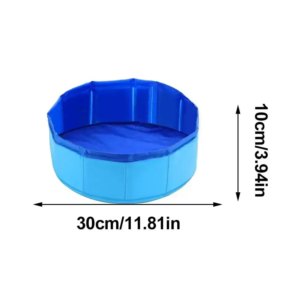 Foldable Pet Water Play Pool with Fun Turtle, Starfish & Octopus Toys for Cats and Dogs - Summer Cooling Bath Basin