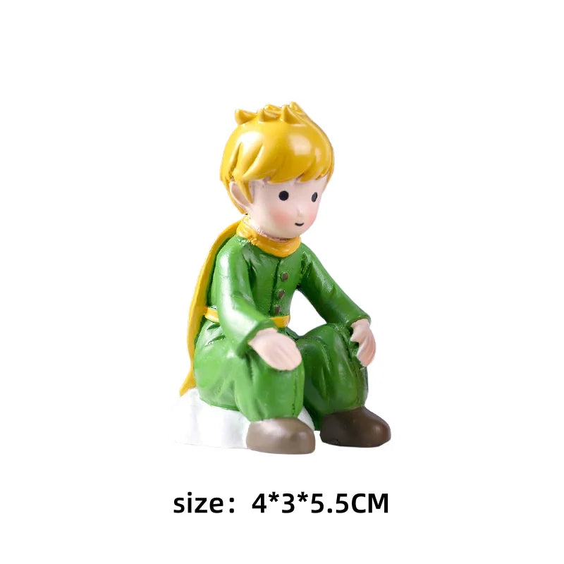 Home Decoration DIY Resin Crafts Little Prince Home Desk Small Ornaments Children's Birthday Christmas Gift Ornaments Decoration