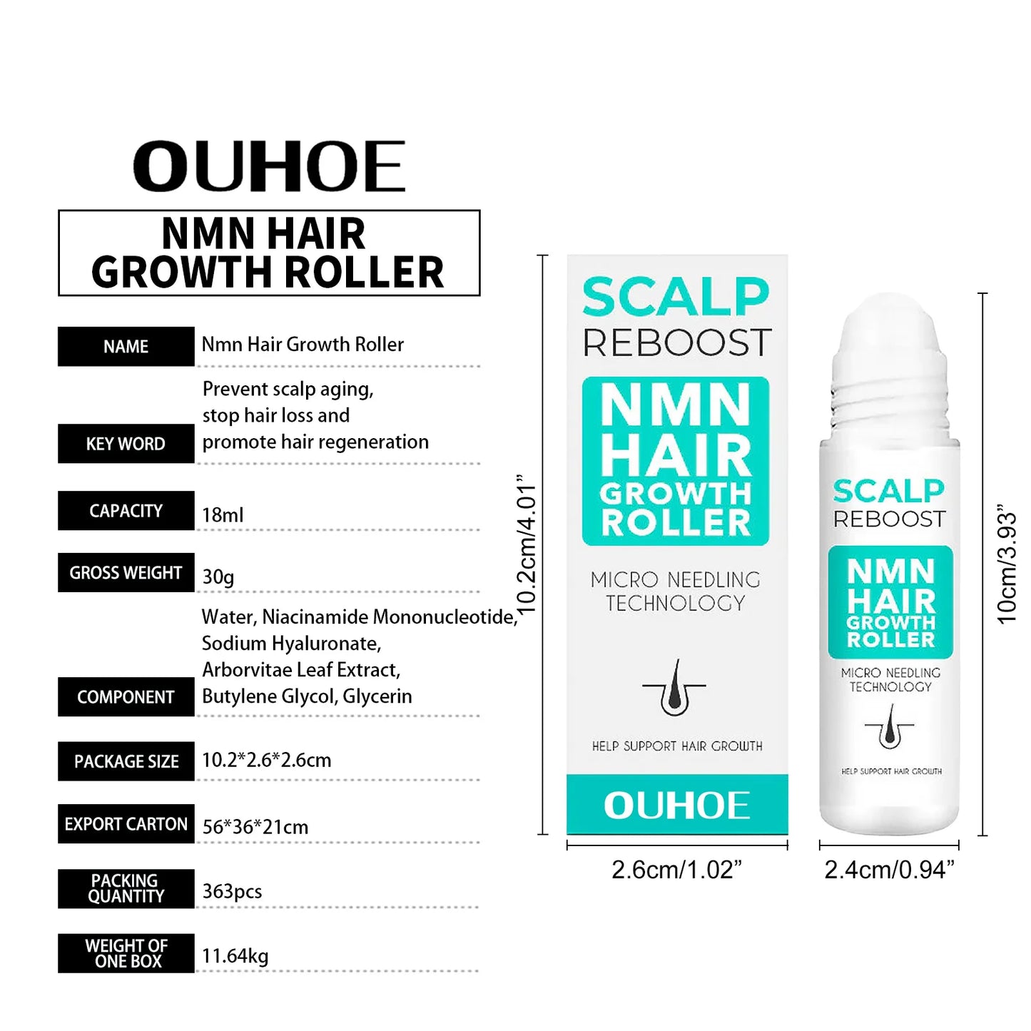 Dense Hair Ball Essence Thick Hair Root Strong Hairline Firm Hair Prevent Hair Loss Hair Care Serum Oil Hair Growth Roller