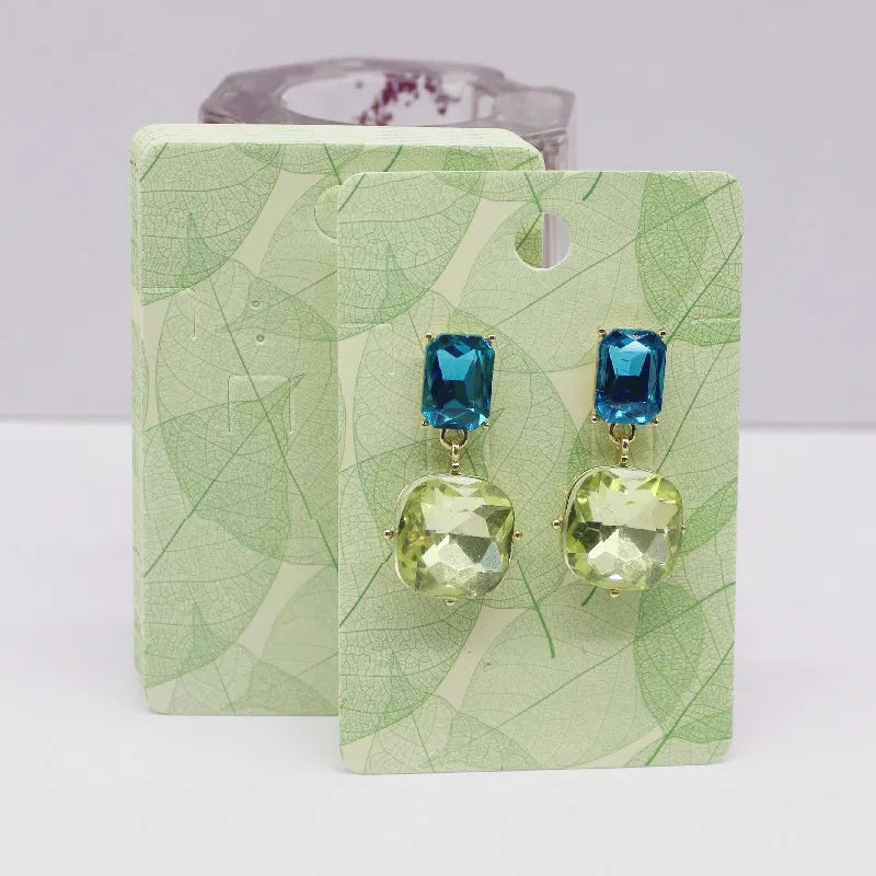 Hot sale 50Pcs Multi-Style Jewelry set package Card 6*9cm Flower/ marbling design necklace earring pendant package card