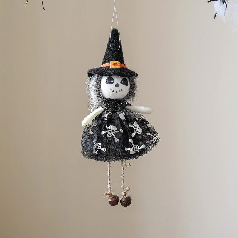 Cute Halloween Witch Pendant Halloween Decoration Home Decor Pumpkin Ghost Witch Hanging Pendant Halloween Creative Gift