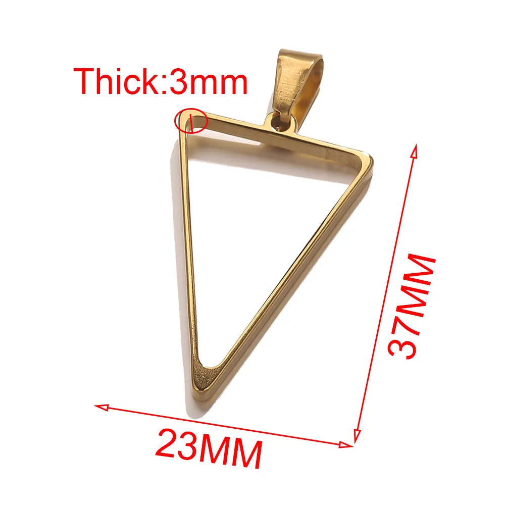5pcs Stainless Steel Heart Square Silicone Mold Charm Frame Bezel Pendant Base Diy UV Resin Cameo Blanks Earrings Jewelry Making