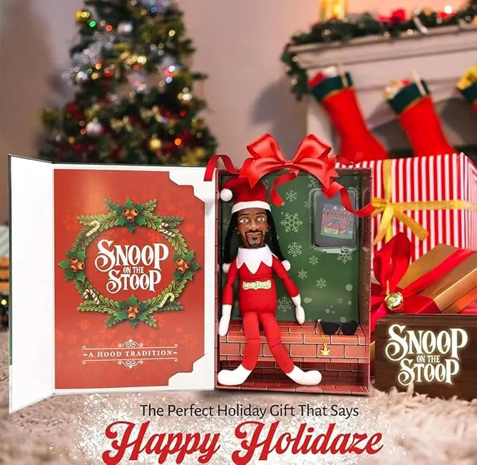 Snoop Dogg Snoop on The Stoop 2025 Christmas Elf, Shelf Decor 12”  Christmas Doll Collectible Figurine Christmas Gift