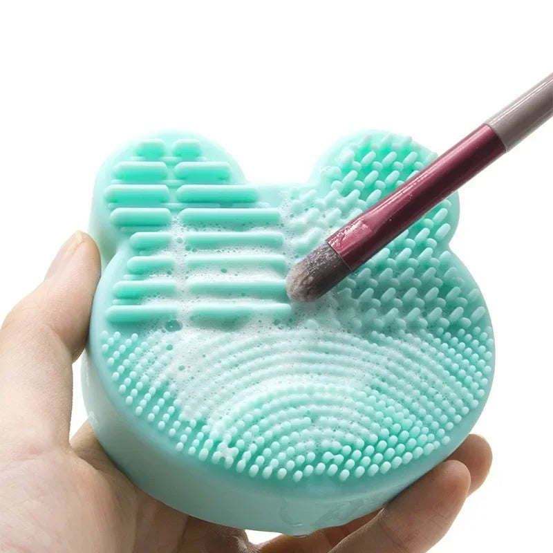 1pc Make Up Brush Cleaner Pad Washing Brush Pad Cleaning Mat Cosmetic Brush Cleaner Universal Make Up Tools Scrubber Board Pad