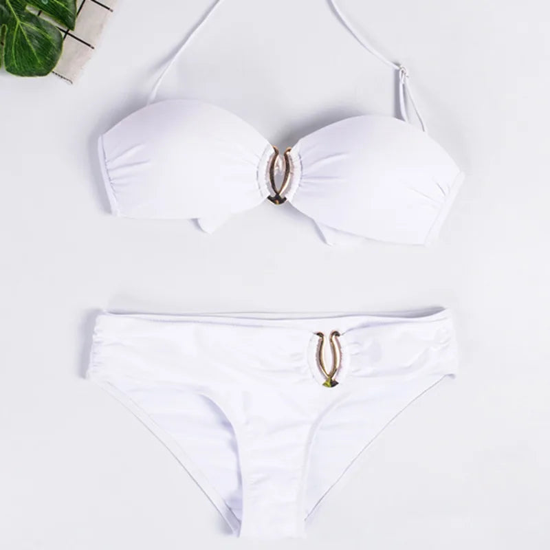 New Sexy Bikinis Swimsuits Women Swimwear Push Up For Female Beach Swimming Wear Bathing Suits Brazilian Bikini Set Pool Bather