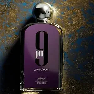 Afnan 9 PM For Men Eau De Parfum, 3.4 Fl. Oz Pheromone men's cologne, long-lasting fragrance, Christmas gift