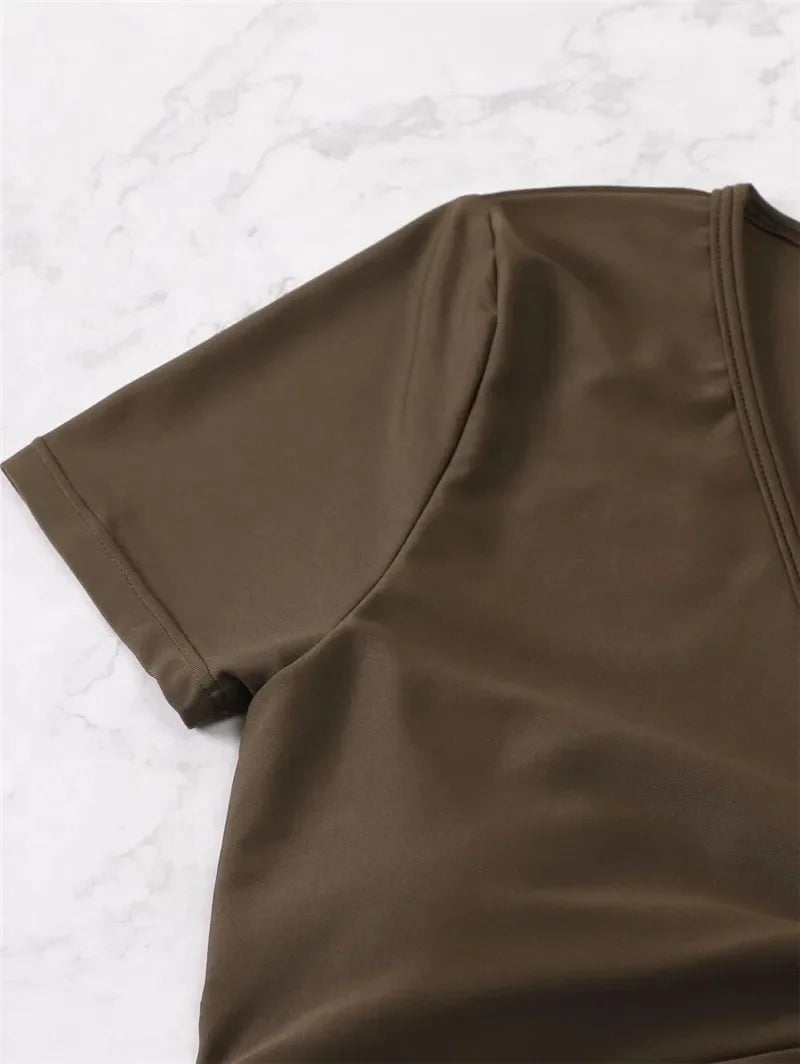 Black Drawstring Swimwear Bikinis Sets Mujer 2025 Crop Top Shorts Bottom Swimsuit Women Sexy Bathing Suit Beachwear Bikini Swim