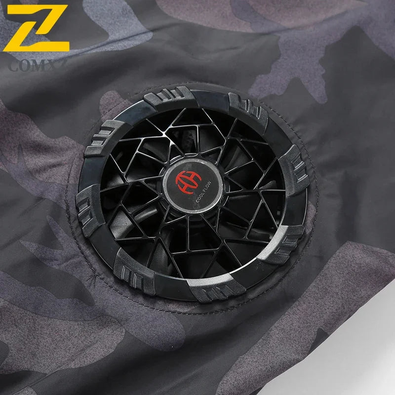 Ice Vest Men's Usb Refrigeration 9 Leaf Fan Jacket Air Conditioner Clothes High Temperature Work Hiking Cooling Fishing Vest New