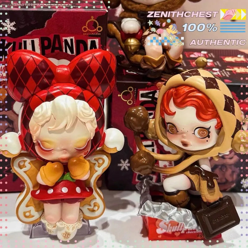 Genuine POP MART SKULLPANDA the Best Seaion Series Blind Box Doll Christmas Gift Trendy Collectible Toy The surprise of Christma