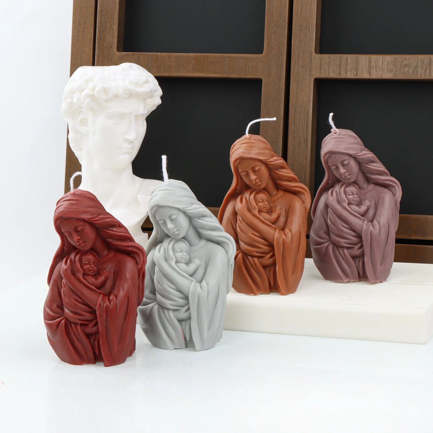 2D/3D Jesus Cross Statue Silicone Mold Jesus Kobe Candle Silicone Mold Candle Mould Greek Mythology resin mold  gypsum mould