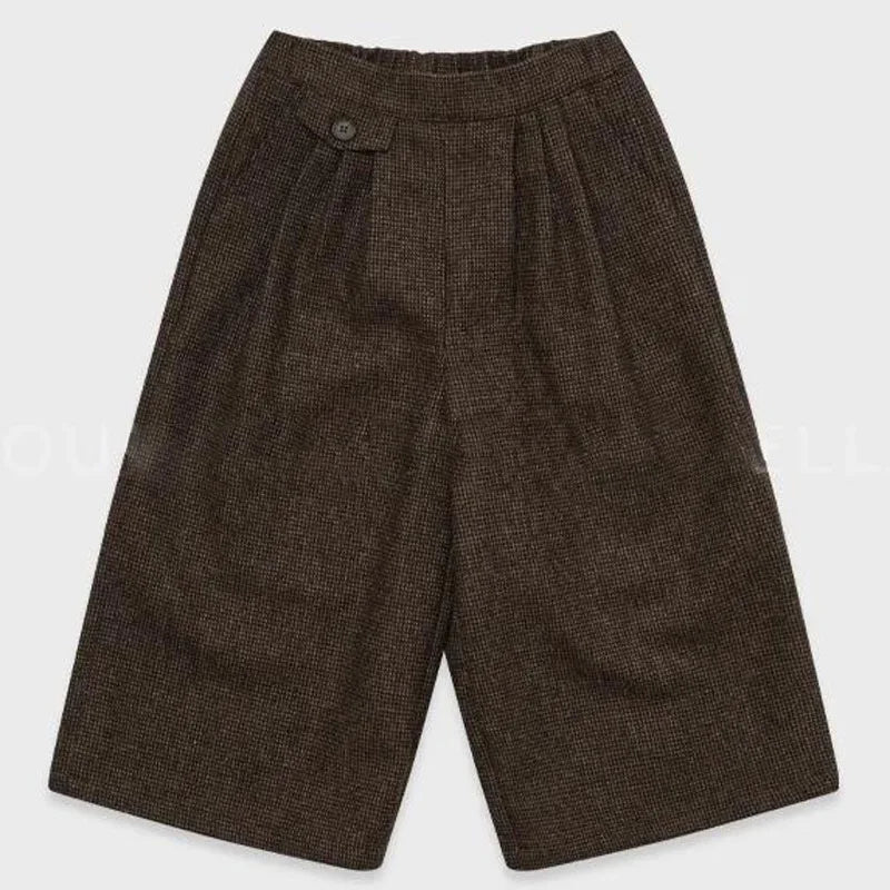 2025 Lou Autumn Girls Blouse and Skirts Set Vintage Kids Sweaters Knitted Cardigan Casual Pant Winter Warm Outwear Coats Suit