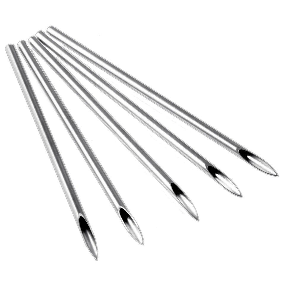 1/3/5Pcs Disposable Body Piercing Needles Medical Needle for Navel Nipple Lip Navel Ring Kit Surgical Steel Tool