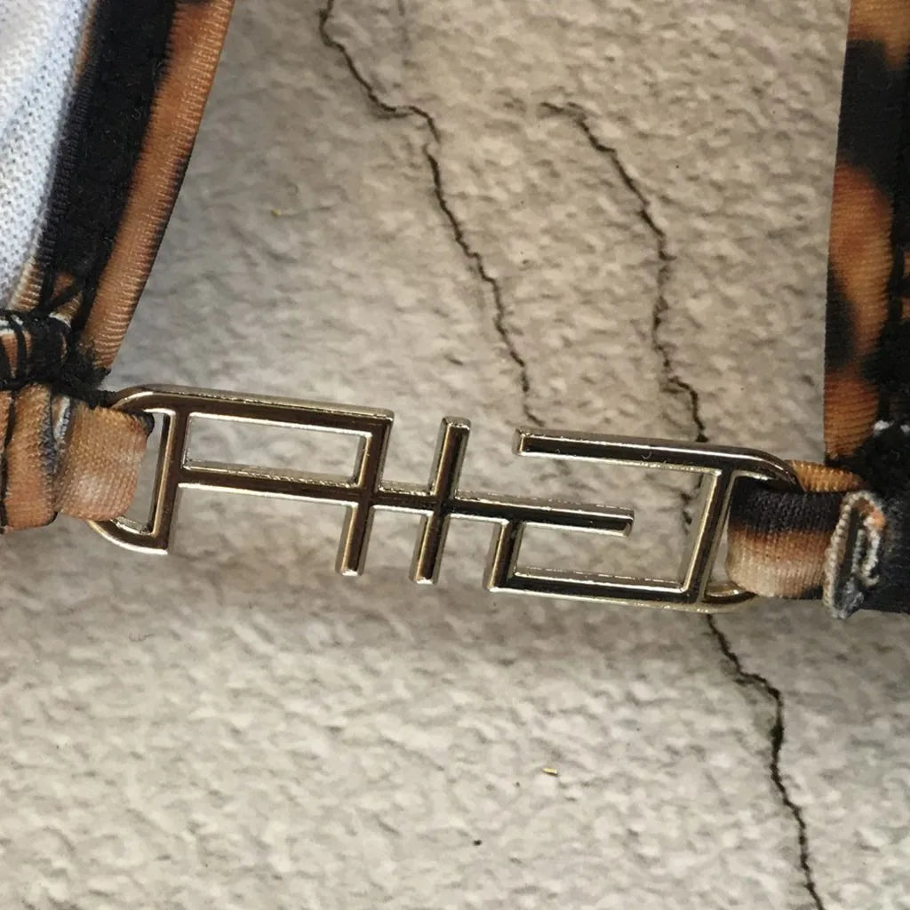 Sexy Leopard Print Bikinis Sets Push Up Triangle Cup Micro Bikini Split Swimsuits Summer Beachwear Bandage bathing suit Swimwear