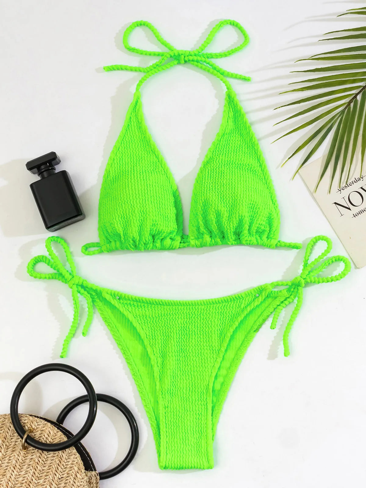 2025 New Fashion Sexy Bikini Solid Swimsuit Women Swimwear Push Up Set Brazilian Bathing Suit Summer Beach Wear Swimming