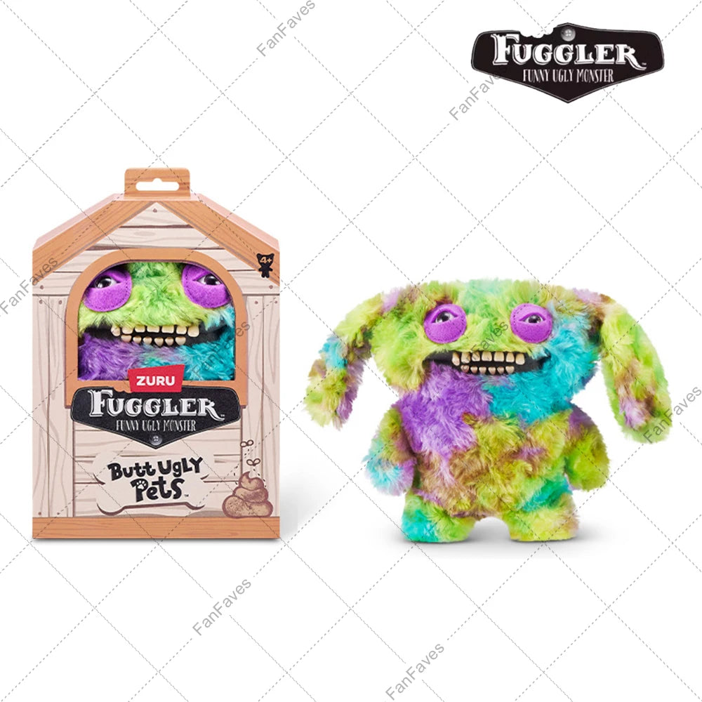 Butt Pet Ugly Fuggler Monster Series Original Plushies Rabbit Puppy Cat Dog Doll Reindeer Gingerbread Man Toy for Christmas Gift