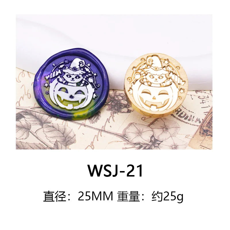 Wax Seal Stamp Halloween A Copper Head For Christmas Gift DIY Scrapbooking & Stamping Cards Envelopes Card Making Supplies