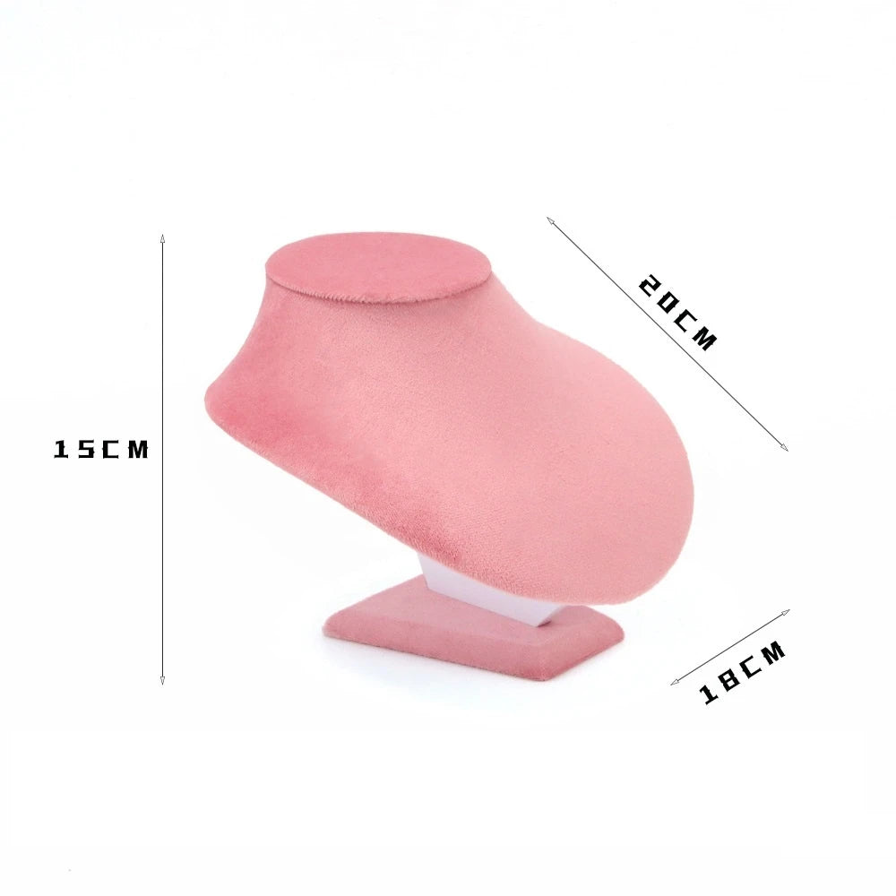 High End Pink Velvet Jewelry Display Props Ring Earrings Holder Necklace Bracelet Tray Organizer Jewelry Store Window Display