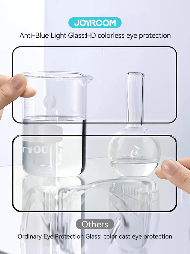 Joyroom 1/2/3pcs HD Anti-Blue Light Glass for iPhone 17 Pro Max Screen Protector Full Screen Eye Protection Tempered Glass